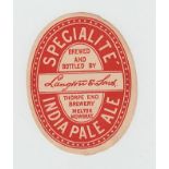 Beer Label, Langton & Sons, Specialite Indian Pale Ale, v.o, (vg) (1)