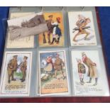 Postcards, Military selection in red modern album inc Bamforth anti-Kaiser (44) and other