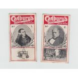 Trade cards, Cadbury's, Copyright, (Inventors) Series, (set, 24 cards) (fair/gd)