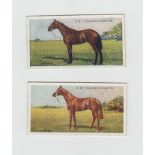 Cigarette cards, Faulkner's, Prominent Racehorses of the Present Day, 2nd Series, (set, 25 cards) (