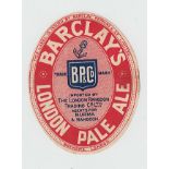 Beer Label, Barclay, Perkins & Co Ltd, London Pale Ale, Imported by The London Rangoon Trading Co