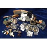 Collectables, selection, various ages, inc Orient Line Miniature Playing cards, 3 AA car badges,