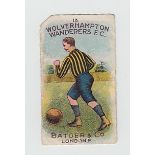 Trade card, Football, Batger, Well Known Football Clubs, scarce type card, no 13, Wolverhampton