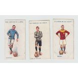 Trade cards, Football, Boy's Friend, Famous Footballers Series (set, 3 cards) (gd)