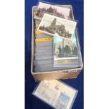 Postcards, Churches, a collection of approx 500 cards, RP's & printed, all in sleeves, covering