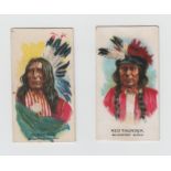 Trade cards, Canada, Ganong Bros, Big Chief (American Indian Chiefs) (set, 50 cards) (a few with