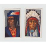 Cigarette cards, Phillip's, Red Indians, (set, 25 cards) (vg)