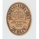 Beer Label, Hann & Co Ltd, Honiton, Bottler, Guinness's Extra Stout, v.o, (gd) (1)