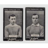 Cigarette cards, Football, Cope's, Noted Footballers (Solace), Chelsea, two cards, nos 3 N. Fairgray
