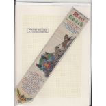 Bookmarks, P Jones Collection, a collection of 5 silk bookmarks inc Mail Coach by T Stevens of