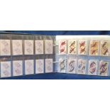 Cigarette cards, Birds, a themed collection of 18 sets in modern album inc Ogden's, British Birds,