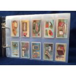 Cigarette cards, Birds & Animals, a themed collection of 12 sets in modern album inc Edwards