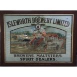 Brewery Advertising, The Isleworth Brewery Limited, a framed and glazed montage, with central