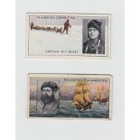 Cigarette cards, Smith's, Famous Explorers, (19/50 nos 1, 9, 10, 19, 23, 24, 29, 30, 33, 35, 39, 40,