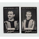 Cigarette cards, Football, Cope's, Noted Footballers (Solace), Wolverhampton Wanderers, two cards,