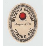 Beer Label, Dudgeon & Co, Belhaven, Strong Ale, small v.o, (thinning to centre, gen gd) (1)