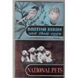 Trade cards, Harden Brothers, 2 sets in special albums, National Pets 50 cards c/m & British Birds &