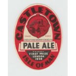 Beer Label, Castleton Brewery, Isle of Man, Pale Ale, v.o, (vg) (1)