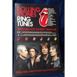 Music, original Rolling Stones cardboard poster (20" x 30") advertising 'For The First Time Ever'