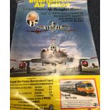 Aviation, three Air Show posters, Abingdon RAF show 1990, Greenham Common International Air Tattoo's
