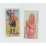 Cigarette cards, Ogden's, Boy Scouts, 2nd Series (blue back) (set, 50 cards, plus duplicate for no