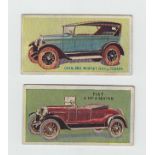 Trade cards, Amalgamated Press, Modern Motor Cars (7/32, nos 11, 15, 16 (cr), 18, 29, 30 & 31 (1