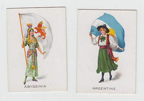 Cigarette cards, BAT, Battle Ax brand, Women of Nations, 'M' size (set, 50 cards) (vg)