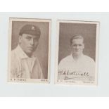 Cigarette cards, Anon, South African issue, Cricketers & Their Autographs, plain backs (set, 40