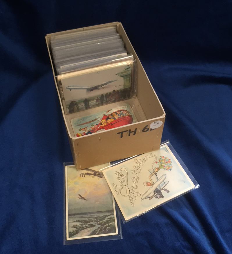 Postcards, Aviation, a collection of approx 200 artist drawn cards, mostly pre-WW2 including early