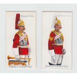 Cigarette cards, Ogden's, Soldiers of the King (set, 50 cards) (3 brown captions, rest grey)