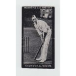 Cigarette card, Murray & Sons, Cricketers, series H, black front, type card, R.H. Spooner,