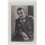 Postcards, Military, WW2, three cards, General Major Galland, German Air Ace & Luftwaffe