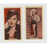 Cigarette cards, Abdulla, Stage & Cinema Beauties (set, 50 cards) (vg)