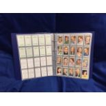 Cigarette cards, a folder containing approx 18 sets & some odds, the majority Film & Cinema