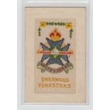 Postcards, Military, 5 Regimental embroidered silks for XIII Royal Hussars (plain back), Middlesex