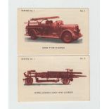 Cigarette cards, Benson & Hedges, Ancient & Modern Fire Fighting Appliances (set, 48 cards) (vg)