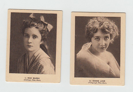 Cigarette cards, BAT, Albert brand, Cinema Stars, Set 1 (brown, numbered on front) (15 gd, rest vg)