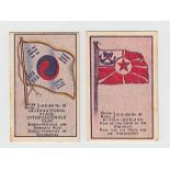 Cigarette cards, South Africa, Universal Tobacco Co, Flags of all Nations, 33 different cards,