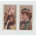 Cigarette cards, Lambert & Butler, Beauties, 'HOL', 8 different cards, 4 with Log Cabin backs, 3