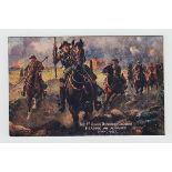 Postcards, Military Art by Harry Payne, set of 6 cards, no 3165 'Our Fighting Regiments' all showing