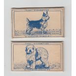 Cigarette cards, Carreras, Turf Slides, Famous Dog Breeds (set, 50 cards, uncut slides) (gd/vg)