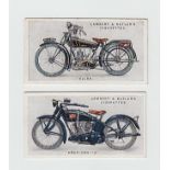 Cigarette cards, Lambert & Butler, Motor Cycles (set, 50 cards) (gd)