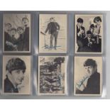 Trade cards, A&BC Gum, Beatles (b/w), 'X' size (26/60) plus wrapper (gd) (27)