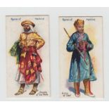 Cigarette cards, Smith's, Races of Mankind, titled, multi-backed (set, 40 cards) (some light