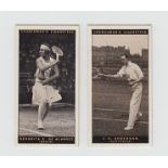 Cigarette cards, Churchman's, Lawn Tennis (set, 50 cards) (gd/vg)