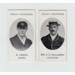 Cigarette cards, Taddy, County Cricketers, two cards, G. Leach, Sussex (vg) & Mr A.C. MacLaren,