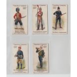 Cigarette cards, J & F Bell, Colonial Series, 5 cards, The Natal Carabineers (no 1), South