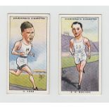 Cigarette cards, Churchman's, Sporting Celebrities (set, 50 cards) (vg)