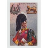 Postcards, Military Art by Harry Payne, Regimental Badges & Their Wearers, (set, 6 cards) no 8871 (