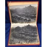 Photographs, album, 1902, with printed views of Devon, Tunbridge Wells, Chiddingstone, Penshurst.